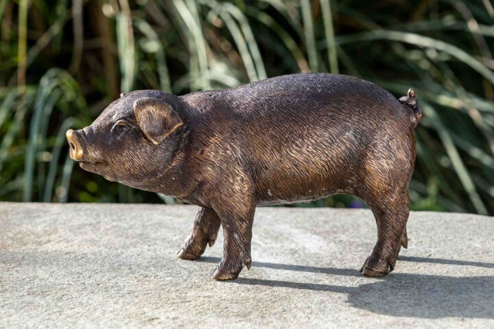 Bronze "Kleines Schweinchen" – Bild 3