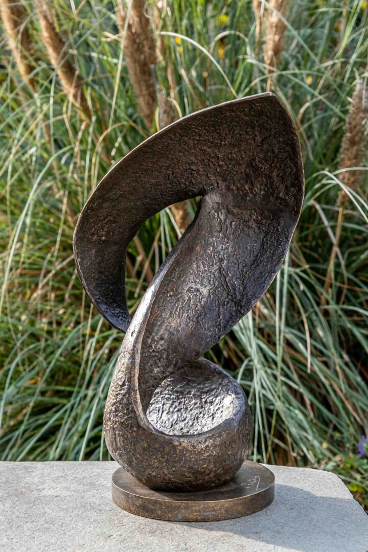 Bronze Skulptur Modern "Wave" – Bild 5
