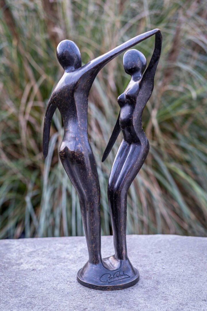 Bronzeskulptur "Modernes tanzendes Paar"