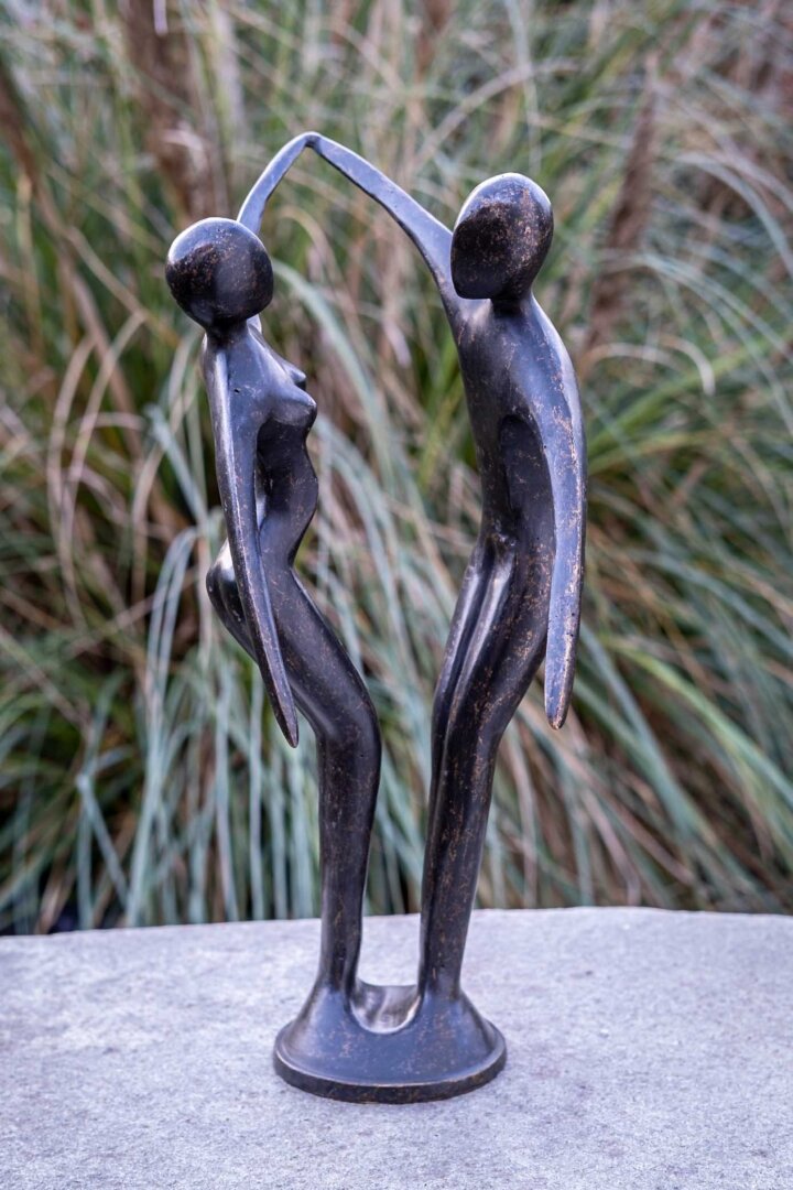 Bronzeskulptur "Modernes tanzendes Paar" – Bild 2