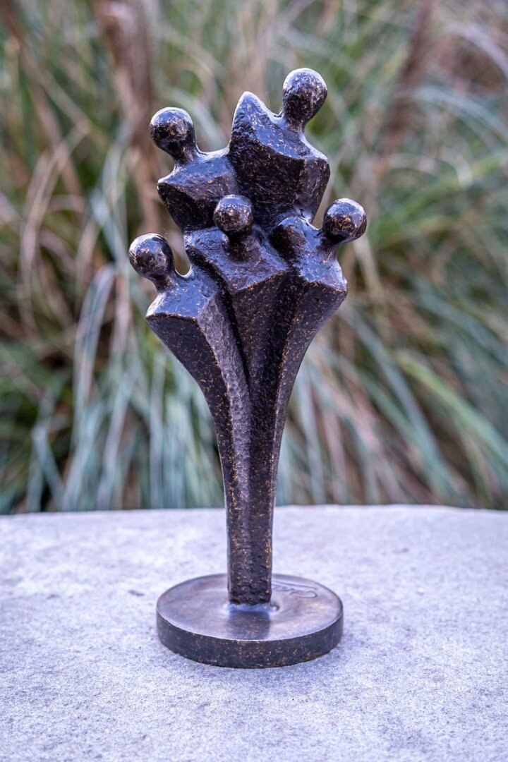 Bronzeskulptur  "Abstrakte Familie"