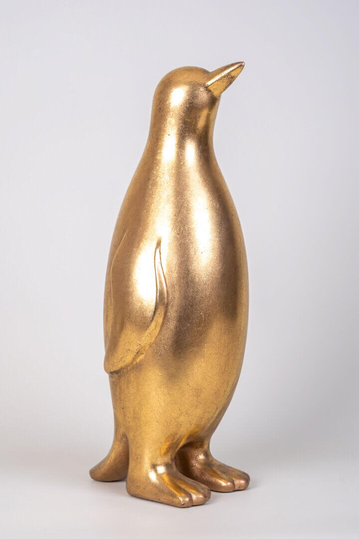 Pinguin matt Goldfarben – Bild 5