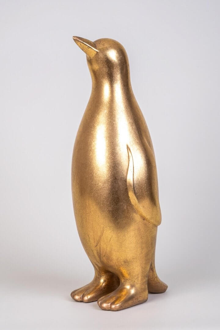 Pinguin matt Goldfarben – Bild 4