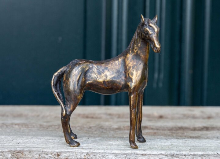 Bronze Skulptur Pferd stehend – Bild 7