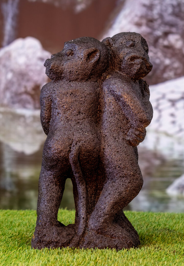 Lavastein Figur Affenpaar - klein – Bild 5