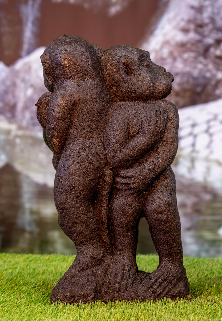 Lavastein Figur Affenpaar - klein – Bild 6