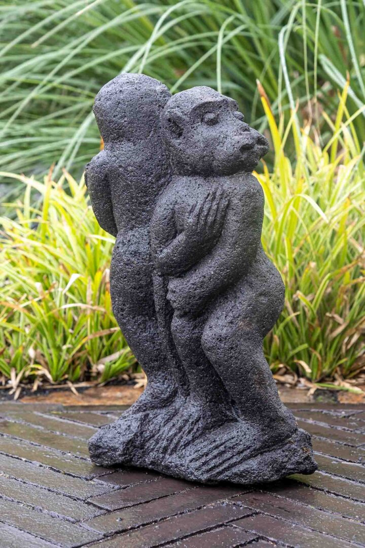 Lavastein Figur Affenpaar - klein