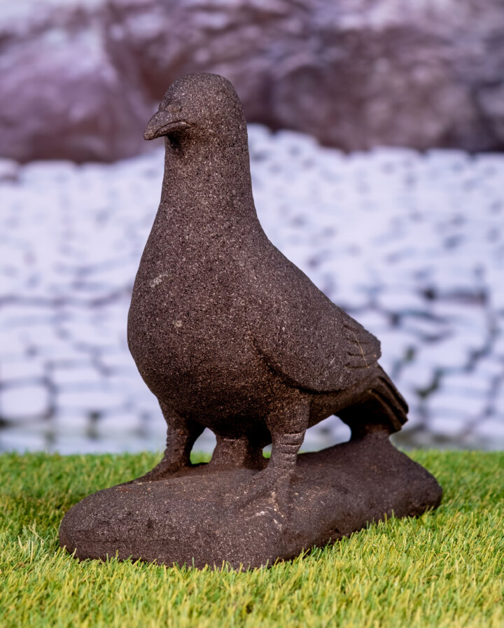 Lavastein Figur Taube – Bild 2