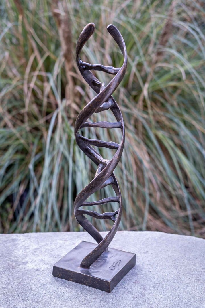 Bronze Figur DNA Skulptur – Bild 3