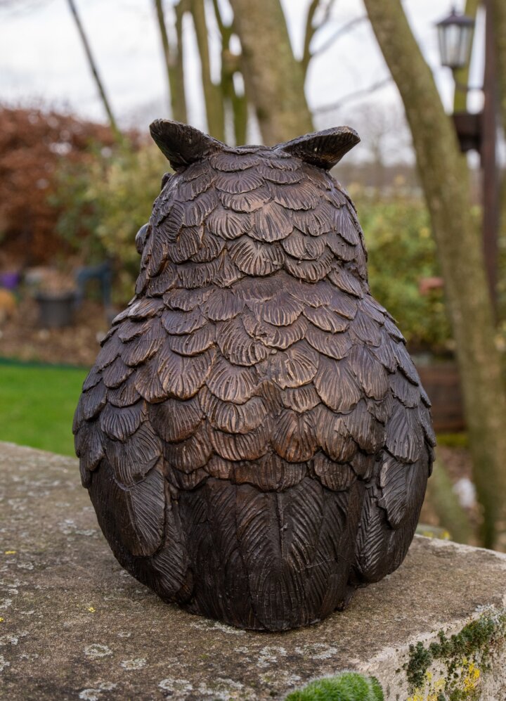 Bronze Figur Eule – Bild 2